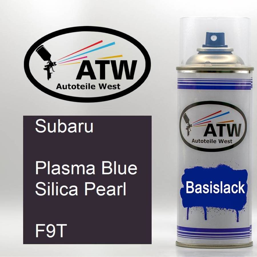 Subaru, Plasma Blue Silica Pearl, F9T: 400ml Sprühdose, von ATW Autoteile West.